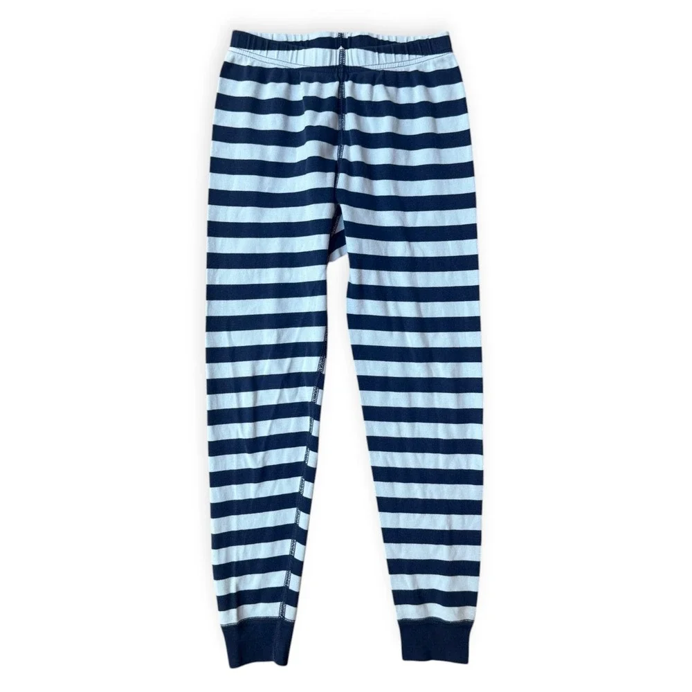 Hanna Andersson Striped Cotton Pajamas Set Long Sleeve Pants‎ Kids Size 120